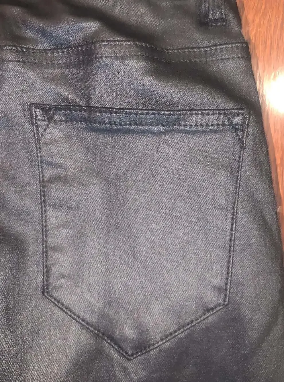 Edikted Black Faux Leather Flare Pants Size XS/S Y2K Indie Sleaze Goth Aesthetic